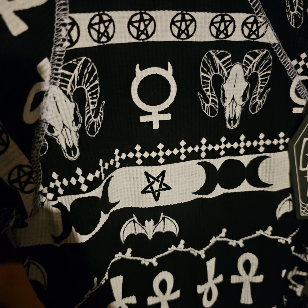*SOLD* Dolls Kill Black and White Jumpsuit - Picture 5 of 5